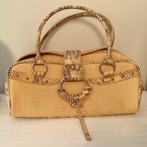 Hand bag Reptile pattern